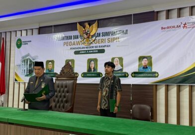 Pengadilan Negeri Sei Rampah Laksanakan Pengambilan Sumpah/Janji dan Pelantikan Pegawai Negeri Sipil